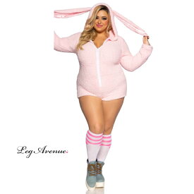 ハロウィン コスプレ 海外 大きい サイズ 衣装 LEG AVENUE レッグアベニュー コスチューム LA86824X 着ぐるみ バニー バービー 正規品 ゆったり うさぎ ウサギ 衣裳 ぬいぐるみ 部屋着 かわいい セクシー ダンス ステージ ショー クラブ イベント パーティー LL 2L 3L 4L