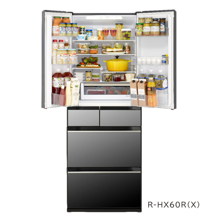 楽天市場】日立 冷蔵庫 R-HX60R X(クリスタルミラー) 定格内容積602L  