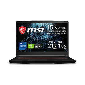 [PR] MSI ゲーミングノートPC GF63Thin GF63-11UD-870JP 15.6インチ（1920×1080・144Hz）/インテル Core i7-11800H/NVIDIA GeForce RTX 3050 Ti Laptop GPU/DDR4-16GB（8GB×2）/512GB/日本語キーボード
