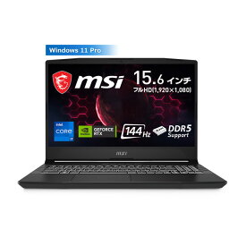 MSI ノートパソコン Pulse-GL66-12UGSZOK-1917JP 15.6インチ(フルHD:1920×1080)/インテル Core i7-12700H/メモリ32GB/SSD 1TB/GeForce RTX 3070Ti/Windows 11 Pro/日本語キーボード