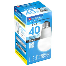 【お得な10点セット】三菱化学メディア Verbatim LED電球26口金 昼光色 40W相当 広配光タイプ LDA5D-G/V4 バーベイタム