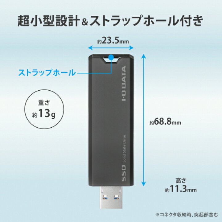 楽天市場】アイ・オー・データ I-O DATA スティック型外付SSD 2TB SSPS 