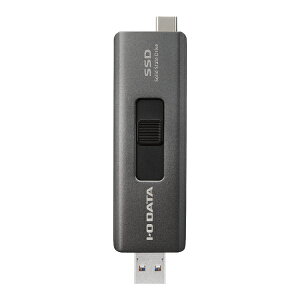 アイ・オー・データ I-O DATA スティック型外付SSD 1TB SSPE-USC1B USB-A&USB-Cコネクター搭載