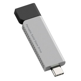Logitec 外付け ポータブル SSD 500GB Type-C USB3.2（Gen2) 高速スリム型 LMD-ELSPH050UC ブラック ロジテック エレコム ELECOM