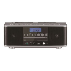 東芝 CDラジカセ TY-CDW990(S) ダブルカセットタイプ ワイドFM リモコン付 カラオケ機能搭載