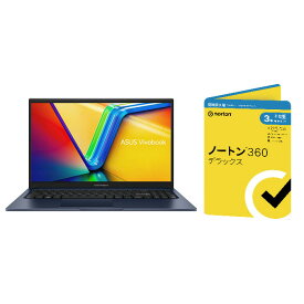【セット商品】ASUS Vivobook 15 X1504ZA X1504ZA-I5165RADW 15.6型ノートパソコン + ノートン360デラックス 同時購入3年版