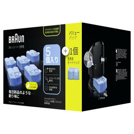 ブラウン Braun クリーン＆リニューシステム 専用洗浄液詰め替えカートリッジ 5個入+1個入 CCR 5CR 電気シェーバー用 アルコール洗浄システム