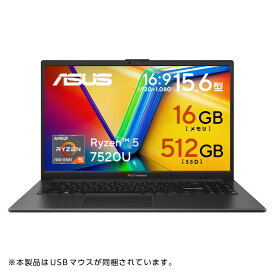 ASUS Vivobook Go 15 E1504FA 15.6型 Radeon グラフィックス Ryzen 5 7520U メモリ 16GB SSD 512GB Windows11 E1504FA-R5165BLRAD 【Xbox Game Pass Ultimate 3か月券付属(CERO区分_Z相当(18才以上のみ対象))】