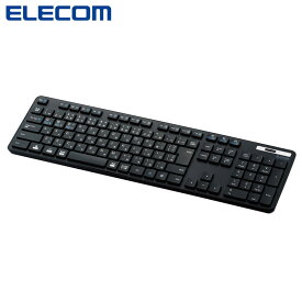 エレコム ELECOM Bluetoothフルキーボード 薄型 メンブレン式 抗菌 マルチペアリング対応 ブラック TK-FBM120KBK