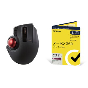 【セット商品】エレコム マウス M-XPT1MRBK + ノートン360プレミアム/ノートン アンチトラック 同時購入3年5台版