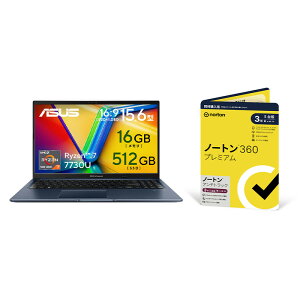 yZbgizASUS Vivobook 15 M1502YA 15.6^ Radeon OtBbNX Ryzen 7 7730U  16GB SSD 512GB Windows 11 M1502YA-R7165BLRAD+ m[g360v~A/m[g A`gbN w3N5