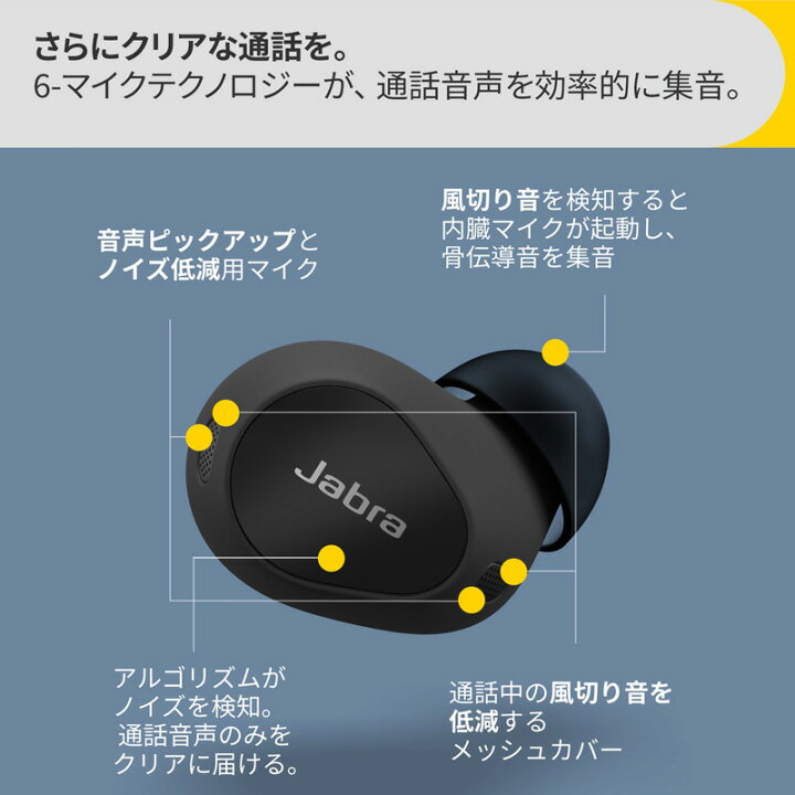 楽天市場】Jabra Elite 10 ワイヤレスイヤホン Bluetooth : 楽天 