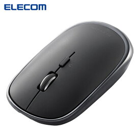 エレコム マウス ワイヤレスマウス Bluetooth Slint M-TM15BBGM/EC 薄型 静音 充電式 4ボタン マルチペアリング 3台接続可能 Windows Mac Android iOS iPadOS対応 ガンメタリック Mサイズ