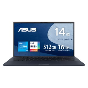 ASUS ExpertBook V[Y B9 B9400CBA m[gp\R 14^ CeR IrisR Xe OtBbNX CeR Core i5-1235U  16GB SSD 512GB WebJ Wifi6 Bluetooth {L[{[h Windows11 B9400CBA-KC0300X
