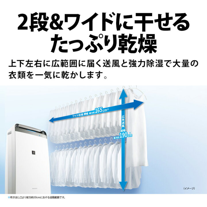 楽天市場】シャープ 除湿機 CV-P180-W ホワイト系 コンプレッサー方式 