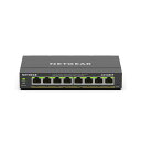 ネットギア NETGEAR ギガビット8ポート アンマネージプラススイッチ GS308EP-100JPS PoE+(62W) 金属筐体 静音ファンレス