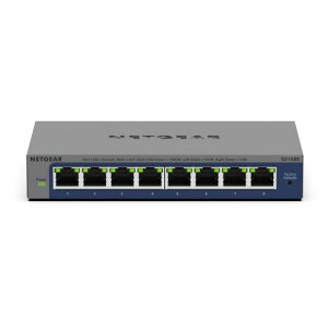 NETGEAR lbgMA XCb`Onu 8|[g 1G ➑ VLAN QoS Ét@X ~ebhCt^Cn[hEFAۏ A}l[WvX GS108E-400JPS