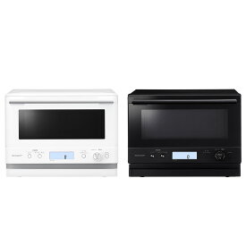シャープ オーブンレンジ 18L RE-WF185 ホワイト/ブラック PLAINLY 1段調理 フラット形状 コンパクト