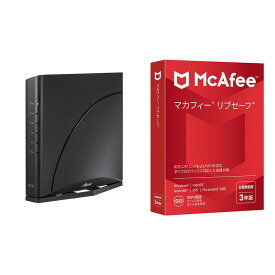 【セット商品】NEC Atrem Wi-Fi 7対応ホームルータ PA-7200D8BE + マカフィー リブセーフ 3年版 同時購入版