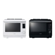 東芝 過熱水蒸気オーブンレンジ 石窯ドーム 薄型コンパクト 30L ER-D3000A グランホワイト／グランブラック