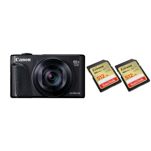 yZbgizCanon Lm fW^J PowerShot SX740 HS ubN/Vo[ { SanDisk Extreme SDXC UHS-IJ[h 512GB SDSDXVV-512G-GHJIN 2 yЂƂl1z2025N12{\