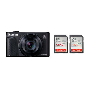 yZbgizCanon Lm fW^J PowerShot SX740 HS ubN/Vo[ { SanDisk Ultra SDXC UHS-I 512GB SDSDUNC-512G-GH3NN 2 yЂƂl1z2025N12{\