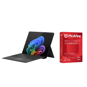 【セット商品】Surface Pro(第11世代) 13インチ Snapdragon X Plus メモリ16GB SSD1TB Office2024 Wi-Fiモデル SurfaceProキーボード(ペン収納付き/スリムペン付き) ブラック EP2-29385 + マカフィー リブセーフ 3年
