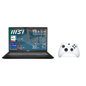 【セット商品】MSI ビジネスノートパソコン Modern-15-H-C13M-7258JP 15.6インチ/Core i9-13900H/Iris Xe グラフィックス/メモリ 32GB/SSD 1TB/Windows 11 Home/日本語キーボード + Xbox ワイヤレス コントローラー (