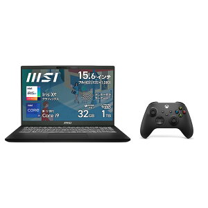 【セット商品】MSI ビジネスノートパソコン Modern-15-H-C13M-7258JP 15.6インチ/Core i9-13900H/Iris Xe グラフィックス/メモリ 32GB/SSD 1TB/Windows 11 Home/日本語キーボード + Xbox ワイヤレス コントローラー (