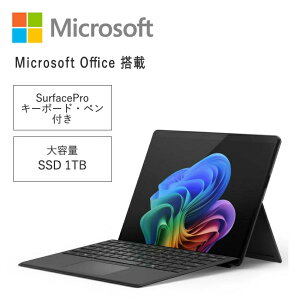 Surface Pro(��11����) 13�C���` Snapdragon X Plus ������16GB SSD1TB Office�\�t�g Wi-Fi���f�� SurfacePro�L�[�{�[�h(�y�����[�t��/�X�����y���t��) �u���b�N EP2-29385