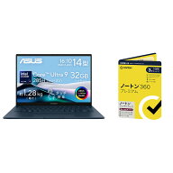 【セット商品】ASUS Zenbook 14 UX3405 ノートパソコン UX3405CA-TU9325WR ＋ ノートン 360 プレミアム/…