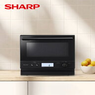 シャープ オーブンレンジ 18L RE-WF185 ブラック PLAINLY 1段調理 フラット形状 コンパクト