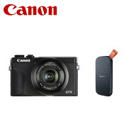 【セット商品】Canon PowerShot G7 X Mark III + SanDisk ポータブルSSD 2TB SDSSDE30-2T00-J27【おひと…