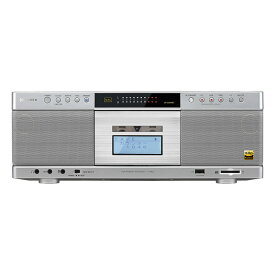 東芝 USB SD CD ラジカセ TY-AK21(S) ハイレゾ 対応 Bluetooth 送受信機能 タイマー予約 レジューム再生