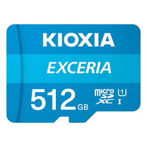 KIOXIA microSDJ[h 512GB Class10 KEMC-A512G EXCERIA GNZA Ń SDϊA_v^t