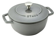 ストウブ STAUB Wa-NABE Mサイズ 18cm グレー IH対応 両手鍋 鋳物 40501-006【国内正規品】