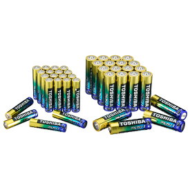 東芝 X-JOUBI SET3 アルカリ乾電池 単3形(2個入×10) / 単4形(2個入×10) 計40個セット [ LR6AN 2KP / LR03AN 2KP アルカリ乾電池 まとめ買い ] X-JOUBI SET3