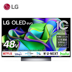 �y�ݒu��t�Ȃ��zLG �L�@EL�e���r OLED48C3PJA [48V�^ /4K�Ή� /BS�ECS 4K�`���[�i�[���� /YouTube�Ή� /Netflix�Ή�]