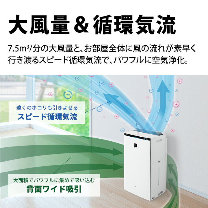 楽天市場】シャープ 加湿清浄機 KI-PX75 ホワイト系/ブラウン系 