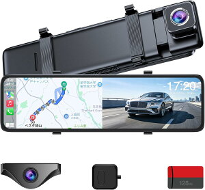 �y11�C���`�E�����g��Y�[���@�\�ECarPlay/Android Auto�Ή��zOKYES T16 �h���C�u���R�[�_�[ �~���[�^ �ŐV 11�C���` �O��2.5K+1080P���掿 �f�B�X�v���C�I�[�f�B�I �I���_�b�V�����j�^�[ �J�[�I�[�f�B