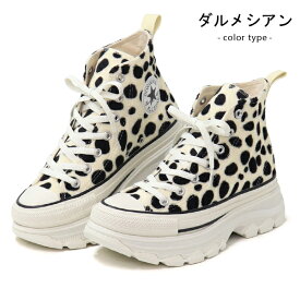 コンバース CONVERSE 厚底 スニーカー レディース オールスター ハイカット ヒール ヒョウ柄 レオパード 靴 ALL STAR (R) TREKWAVE ANIMALFUR HI