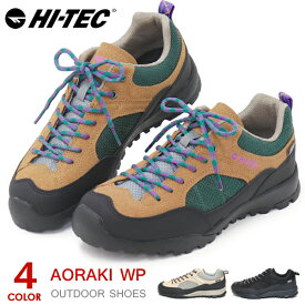 ハイテック トレッキングシューズ アオラギ 防水 メンズ レディース 登山靴 スニーカー ウォーキングシューズ HI-TEC AORAKI WP HKU11