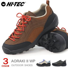 ハイテック トレッキングシューズ アオラギ 防水 メンズ レディース 登山靴 スニーカー ウォーキングシューズ HI-TEC AORAKI II WP HK045