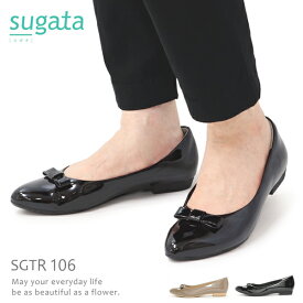 sugata パンプス 防水 レディース フォーマルシューズ リボン 1.5cmヒール 履きやすい 歩きやすい ムーンスター SGTR106