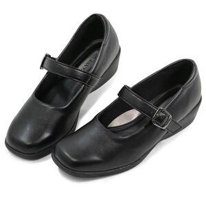 パンジー パンプス 痛くない 太ヒール レディース フォーマル 厚底 クッション 靴 美脚 黒 やわらかい Pansy 4072 4073