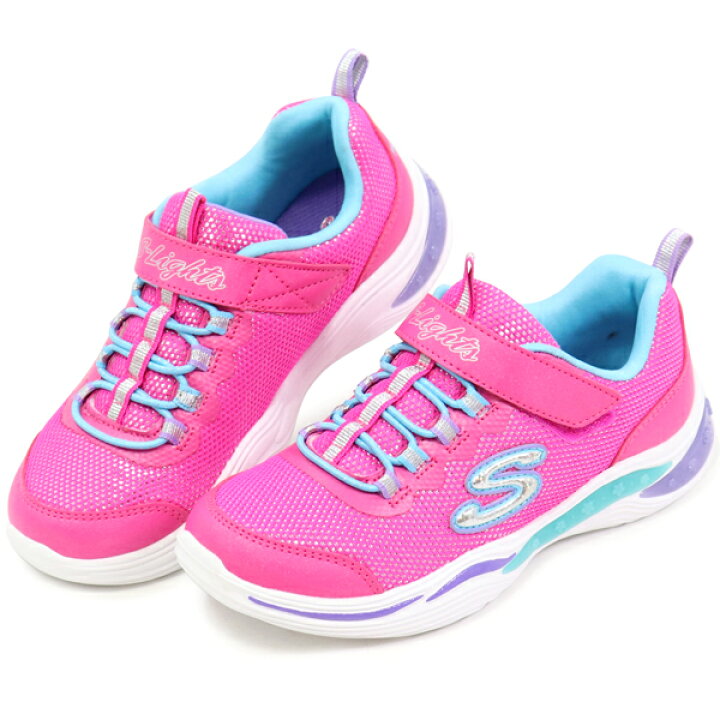 楽天市場 スケッチャーズ 光る靴 キッズ スニーカー 男の子 女の子 ジュニアシューズ ランニングシューズ Skechers l 2l 3l Super Foot