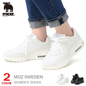 moz モズ スニーカー レディース ウォーキングシューズ カジュアルシューズ 靴 軽い ブラック ホワイト MZ-827