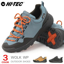 ハイテック トレッキングシューズ 防水 レディース メンズ 登山靴 スニーカー ウォーキングシューズ HI-TEC WOLK WP CM014