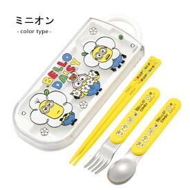 トリオセット お箸セット 食洗器対応 お箸 スプーン フォーク 3点セット ディズニー ポケモン パウパトロール カーズ トイストーリー 男の子 子供 子ども 抗菌 ケース付き キャラクター スケーター TACC2AG