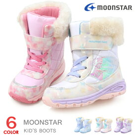 ムーンスター ブーツ キッズ スノーブーツ 女の子 雪遊び 防水 防寒ブーツ ウィンターブーツ ジュニア 滑り止め リボン かわいい マウンテンフィールド MF WC063 WC061